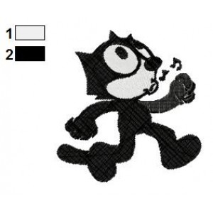 Felix the Cat 04 Embroidery Design